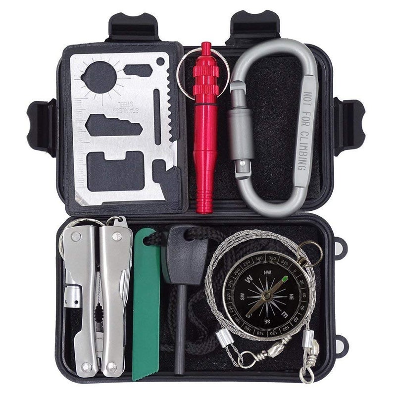 Top Lander Outdoor Survival Kit 7 in 1,Mini Emergency Survival Gear Small Camping Equipment Pocket Tool Gadgets Stocking Stuffers Ideal for Boys Kids Hiking - Image 1